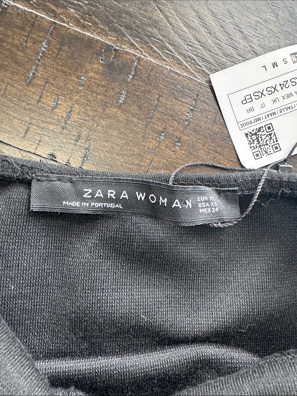 NWT Zara Black Ruched One-Shoulder Body Con Women’s Dress size XS - Picture 3 of 6